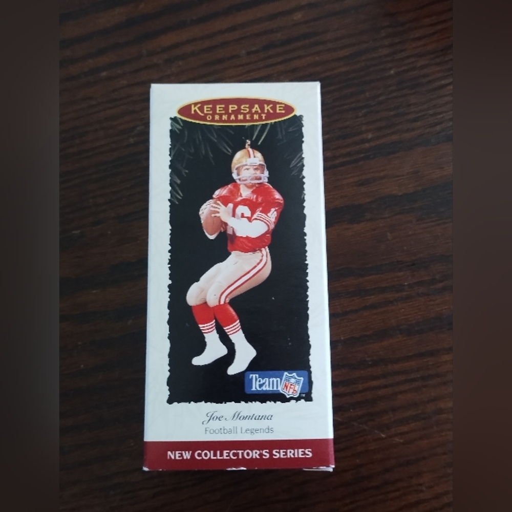 Hallmark 1995 Keepsake Ornament - Joe Montana - San Francisco 49ers NFL Football